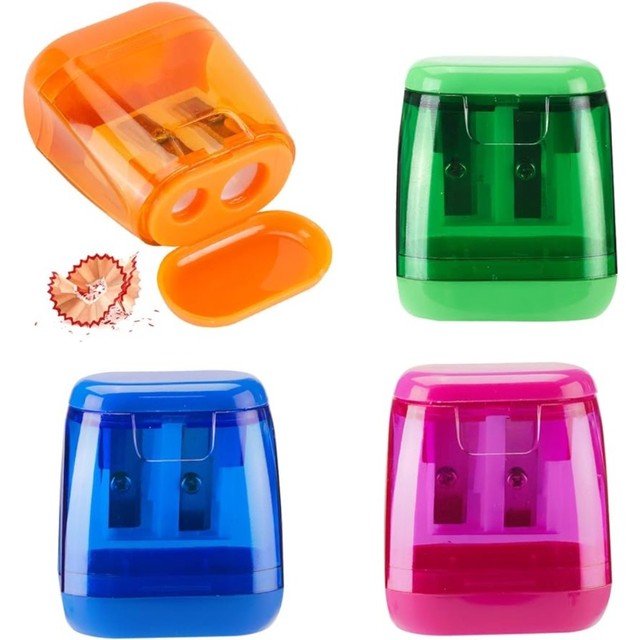 Colored Pencil Sharpeners Manual Hand Held Small Compact Pencil